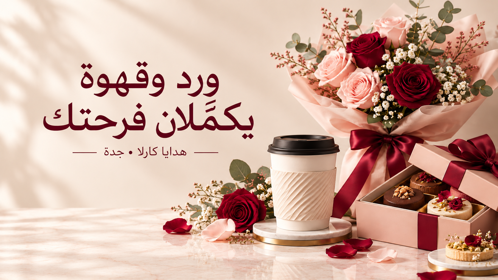 قهوة وورد - هدية دافئة لكل مناسبة